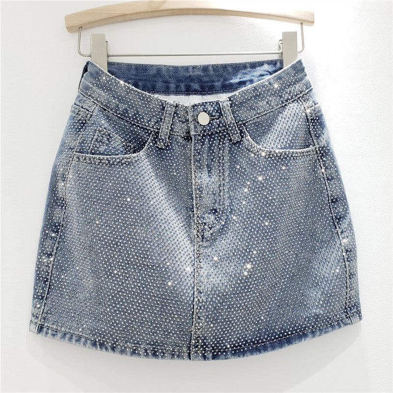 Heavy Industry Hot Diamond Denim Skirt Girl Heavy Industry Hot Diamond Denim Skirt Girl